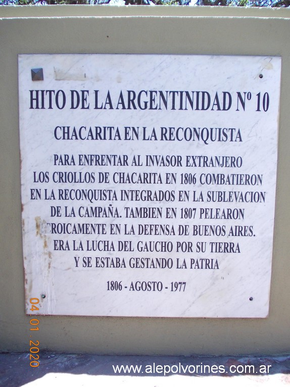 Foto: Hito de la Argentinidad N° 10 - Retiro (Buenos Aires), Argentina