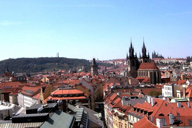 Foto: Panorámica de los bellos tejados rojos - Praga (Hlavní Mesto Praha), República Checa