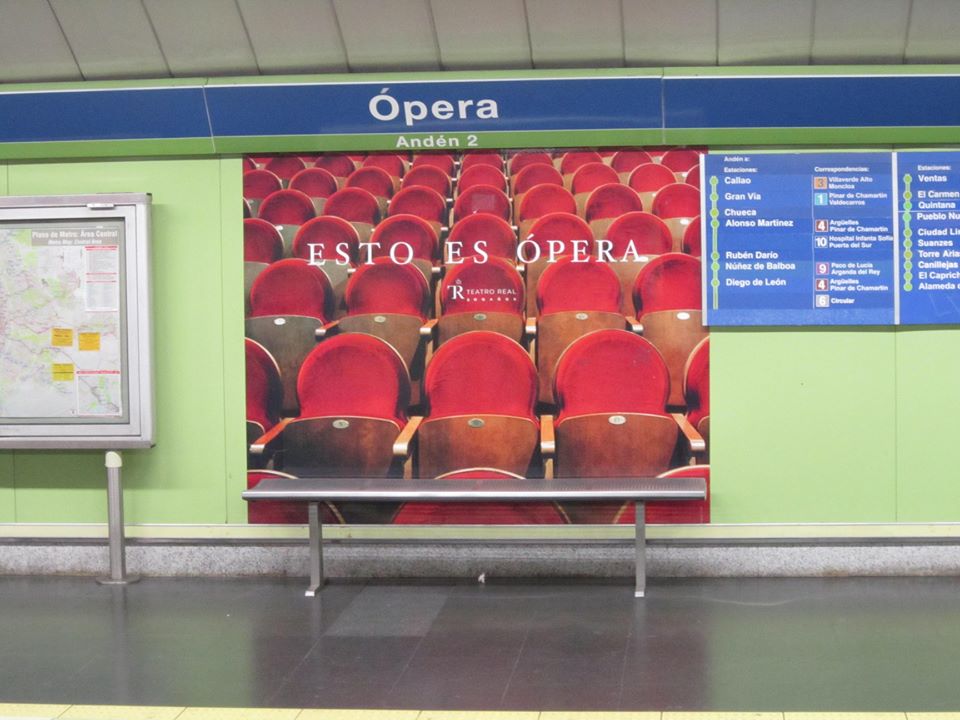 Foto: Andén de la estación de metro de Ópera - Madrid (Comunidad de Madrid), España
