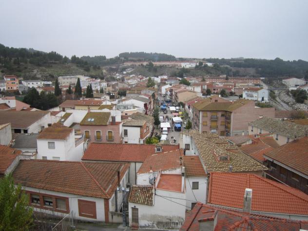 Foto: Vista del pueblo desde lo alto del Castillo - Almoguera (Guadalajara), España