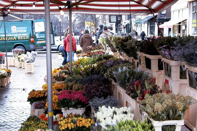 Foto: El flotante flower market - Amsterdam (North Holland), Países Bajos