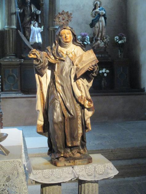 Foto: Imagen de Santa Teresa de Jesús en la iglesia de Santa Cecilia - La Alberca (Salamanca), España