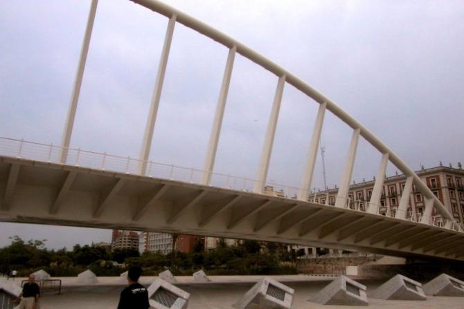 Foto: Puente de la Exposición de Calatrava, se le conoce como la peineta - Valencia (València), España