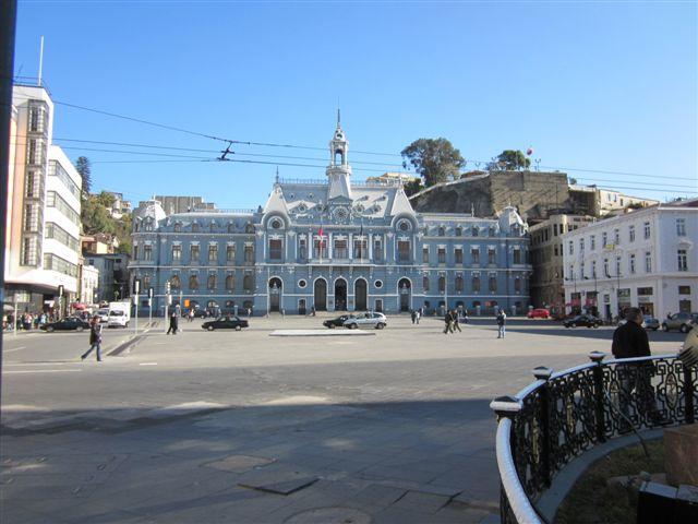 Foto: El edificio de la Armada chilena - Valparaíso, Chile