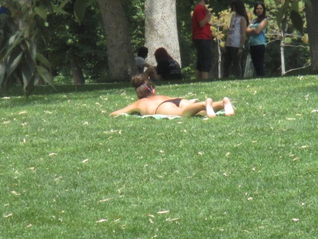 Foto: Tomando el sol en el parque de El Retiro - Madrid (Comunidad de Madrid), España