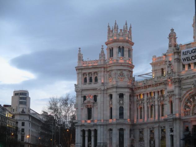 Foto: Atardecer sobre el Palacio de Cibeles - Madrid (Comunidad de Madrid), España
