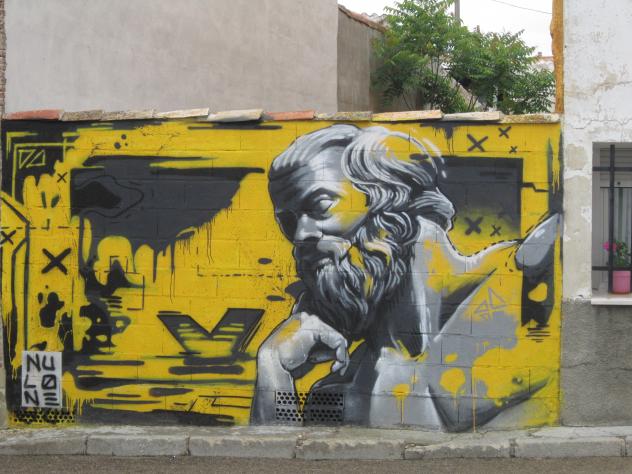 Foto: Pinturas murales de temática romana - Driebes (Guadalajara), España