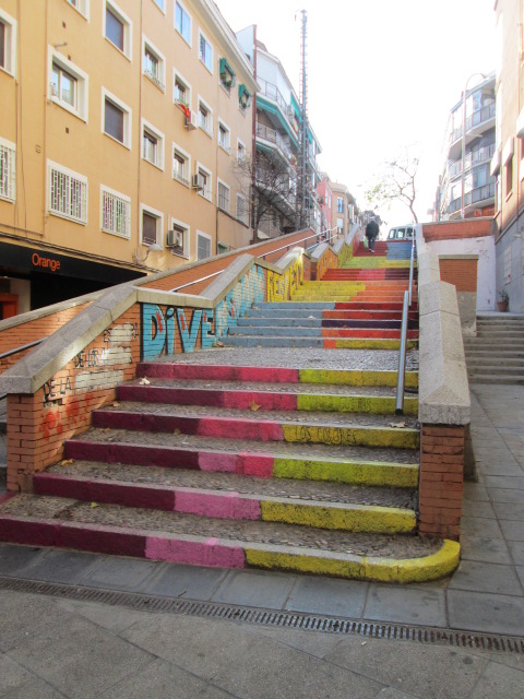 Foto: La subida es igual de dura pero coloreada es más amena - Madrid (Comunidad de Madrid), España