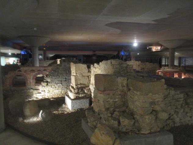 Foto: Interior de las termas romanas - Gijón (Asturias), España