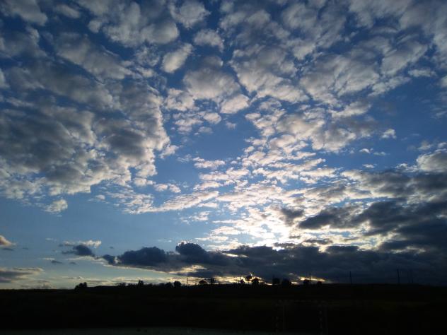Foto: Nubes al caer la tarde - Mazuecos (Guadalajara), España