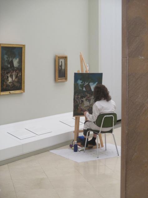 Foto: Pintora en la academia de Bellas Artes de San Fernando - Madrid (Comunidad de Madrid), España