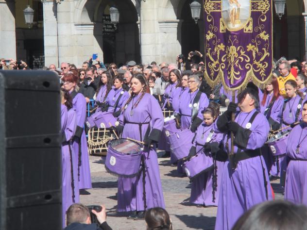 Foto: Tamborrada en la plaza Mayor - Madrid (Comunidad de Madrid), España