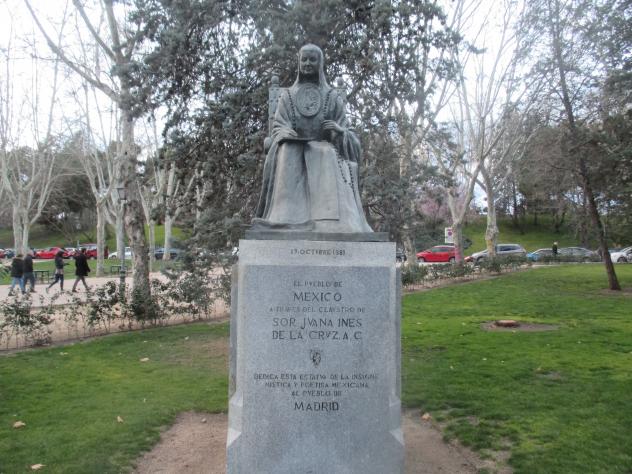 Foto: Sor Juana Inés de la Cruz en el parque del Oeste - Madrid (Comunidad de Madrid), España