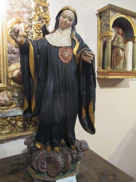 Foto: Santa Gertrudis, talla del siglo XVIII  en San Gil - Atienza (Guadalajara), España