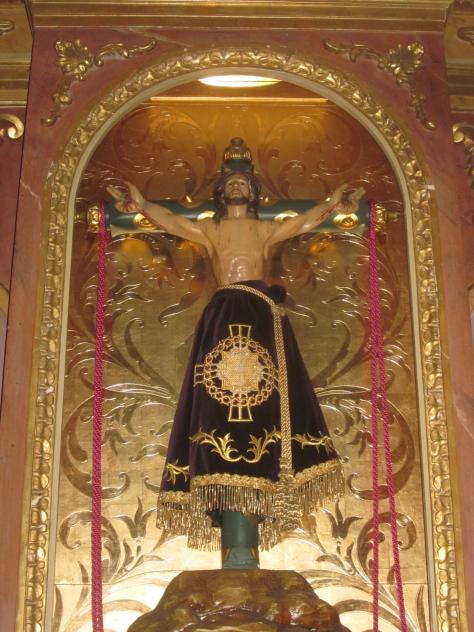 Foto: Cristo de las Injurias en la iglesia - Almoguera (Guadalajara), España