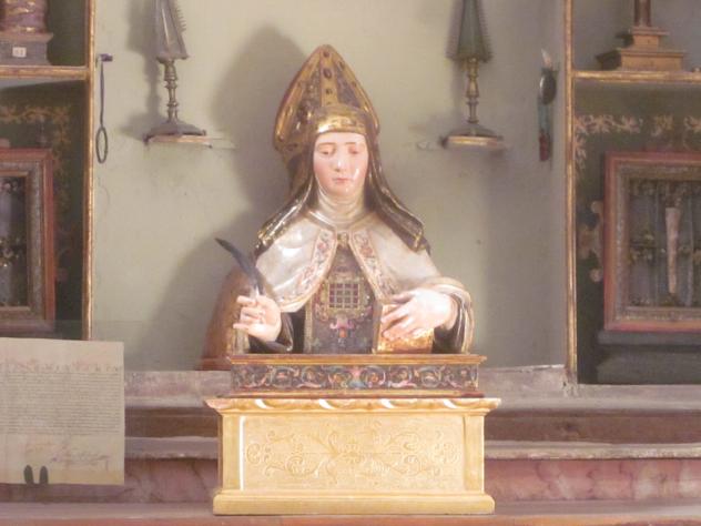 Foto: Busto relicario de Santa Teresa de Jesús en la Colegiata - Pastrana (Guadalajara), España