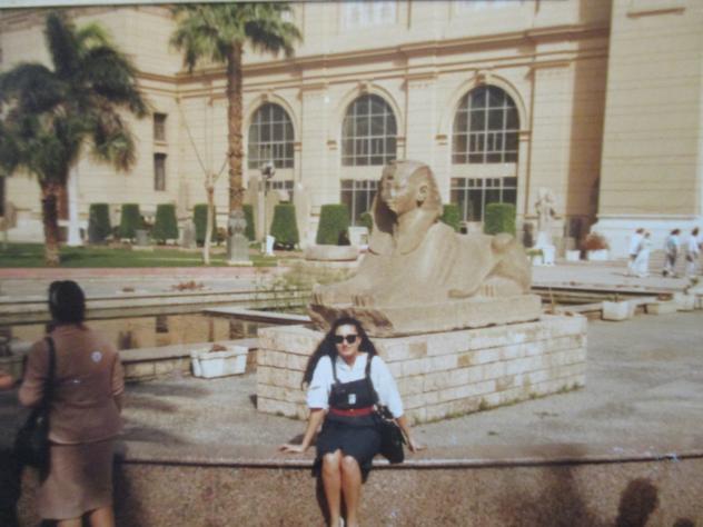 Foto: Esfinge en el jardín del Museo Egipcio - El Cairo (Al Qāhirah), Egipto