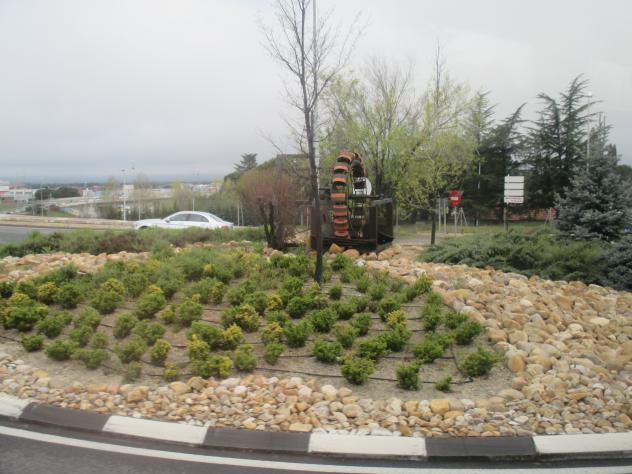 Foto: Rotonda de la Noria de agua - Collado-Villalba (Madrid), España