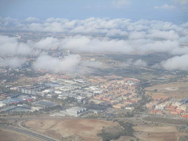 Foto: Desde el aire nada más despegar del aeropuerto - Barajas (Madrid), España