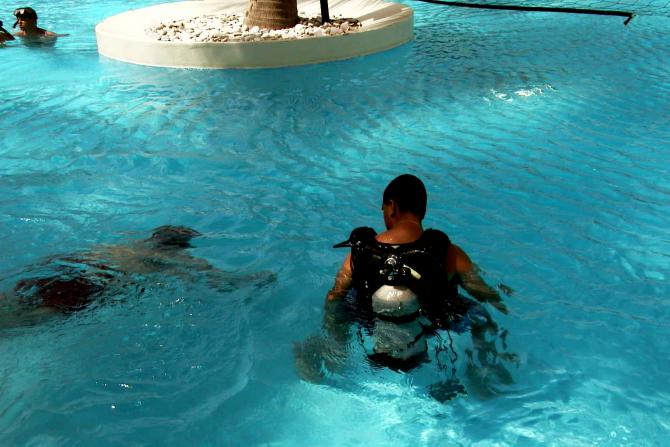 Foto: Curso de buceo en la piscina - Punta Cana (La Altagracia), República Dominicana