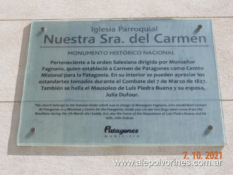 Foto: Carmen de Patagones - Iglesia NS del Carmen - Carmen de Patagones (Buenos Aires), Argentina