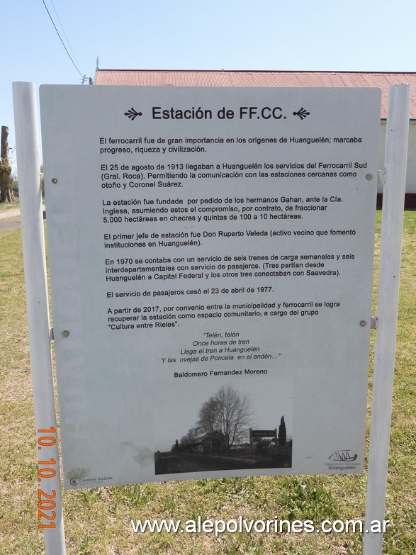 Foto: Estacion Huanguelen FCS - Huanguelen (Buenos Aires), Argentina