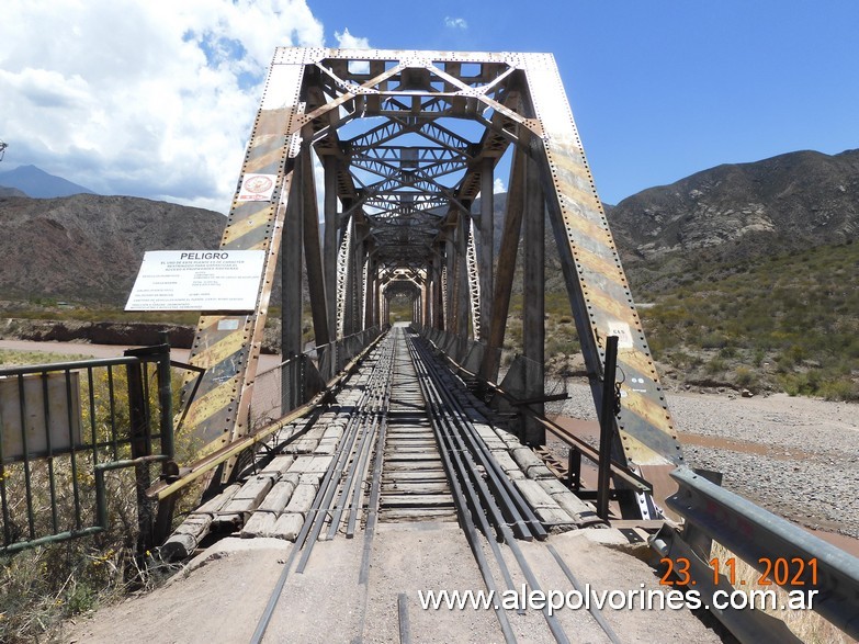 Foto: Puente FC Trasandino - Rio Mendoza - Km 55 - Potrerillos (Mendoza), Argentina