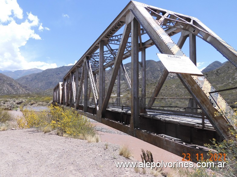 Foto: Puente FC Trasandino - Rio Mendoza - Km 55 - Potrerillos (Mendoza), Argentina