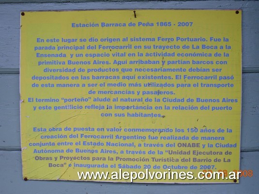 Foto: Estacion Barraca Peña - Barracas (Buenos Aires), Argentina