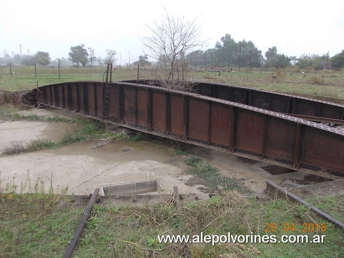 Foto: Estacion Carhue - Mesa Giratoria - Carhue (Buenos Aires), Argentina