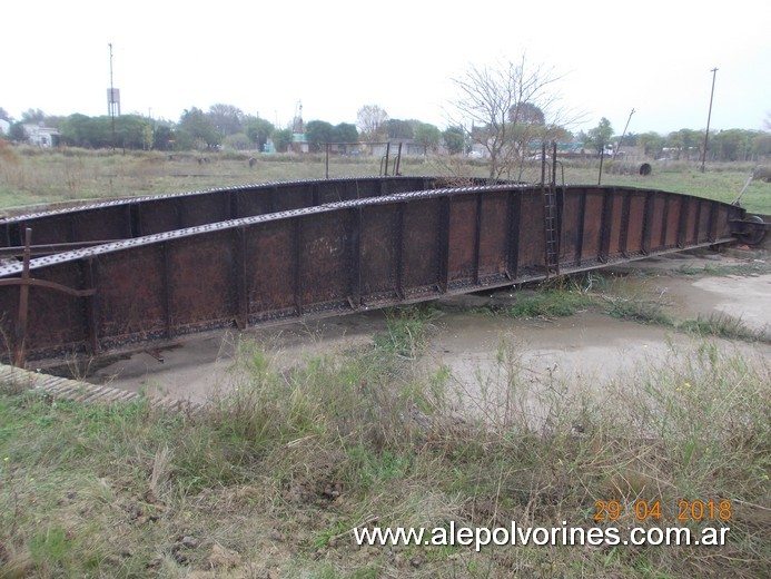 Foto: Estacion Carhue - Mesa Giratoria - Carhue (Buenos Aires), Argentina