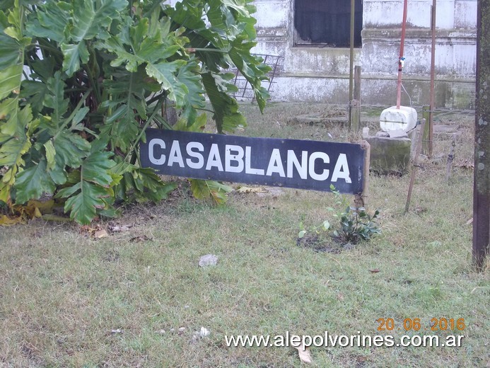 Foto: Estacion Casablanca - Colonia Aldao (Santa Fe), Argentina