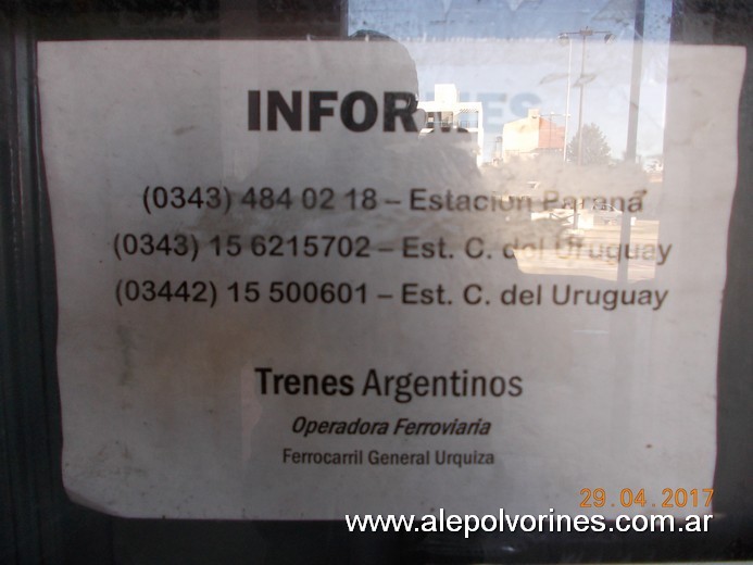Foto: Estacion Concepción del Uruguay - Concepción del Uruguay (Entre Ríos), Argentina