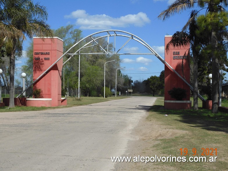 Foto: San Gregorio - Acceso - San Gregorio (Santa Fe), Argentina
