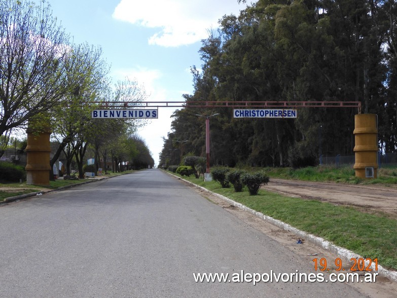 Foto: Christophersen - Acceso - Christophersen (Santa Fe), Argentina