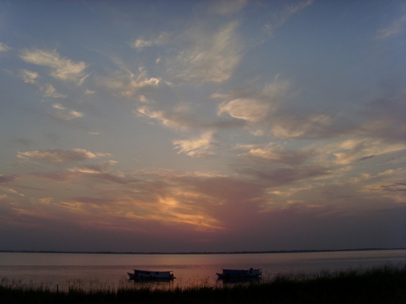 Foto: Ocaso sobre el río Xingú - Porto de Moz (Pará), Brasil