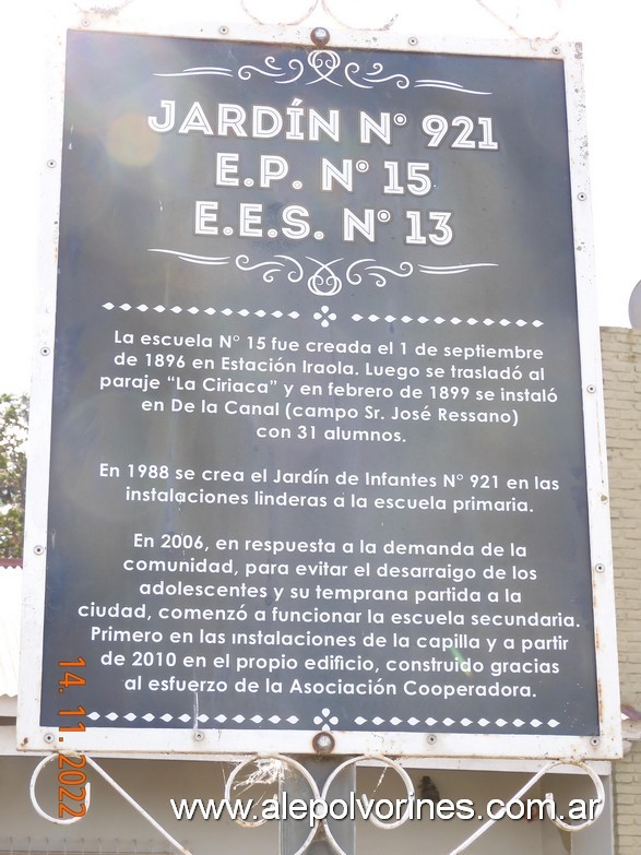 Foto: De La Canal - Jardin de Infantes N°921 - De La Canal (Buenos Aires), Argentina