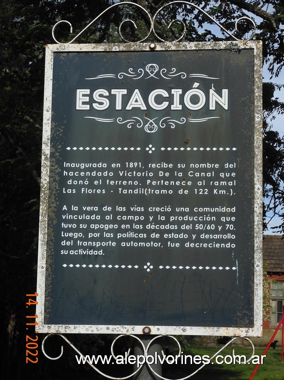 Foto: Estación De La Canal - De La Canal (Buenos Aires), Argentina