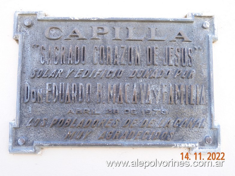 Foto: De La Canal - Capilla Sagrado Corazon de Jesus - De La Canal (Buenos Aires), Argentina