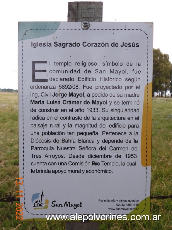Foto: San Mayol - Iglesia Sagrado Corazón de Jesús - San Mayol (Buenos Aires), Argentina