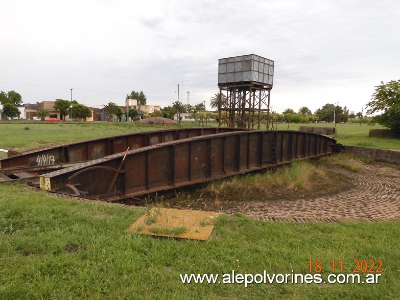 Foto: Estación Bolívar - Mesa Giratoria - San Carlos de Bolivar (Buenos Aires), Argentina