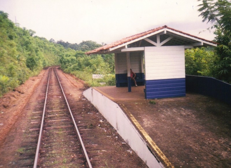 Foto: Estribo Dona Maria, Km 130 - Estrada de Ferro do Amapá (Amapá), Brasil