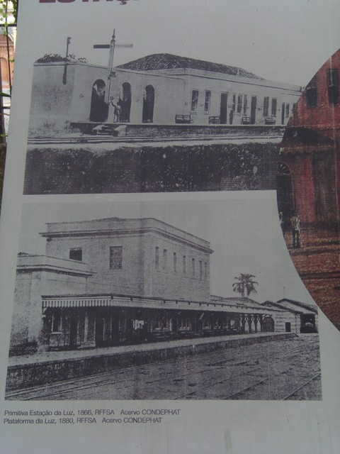 Foto: Estação da Luz en 1867 y en 1880 - São Paulo, Brasil