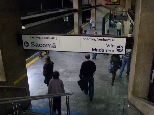 Foto: estación Ana Rosa, Metrô de São Paulo; Línea 1 Azul - São Paulo, Brasil