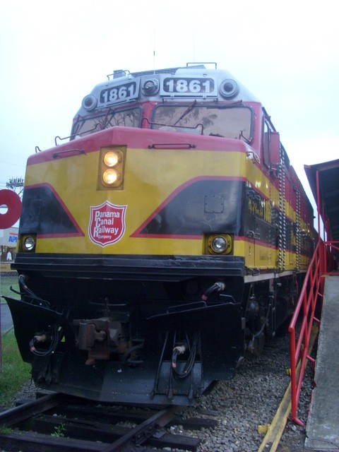 Foto: estación terminal del Ferrocarril del Canal de Panamá - Balboa (Panamá), Panamá