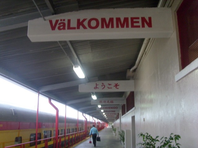 Foto: estación terminal del Ferrocarril del Canal de Panamá - Balboa (Panamá), Panamá