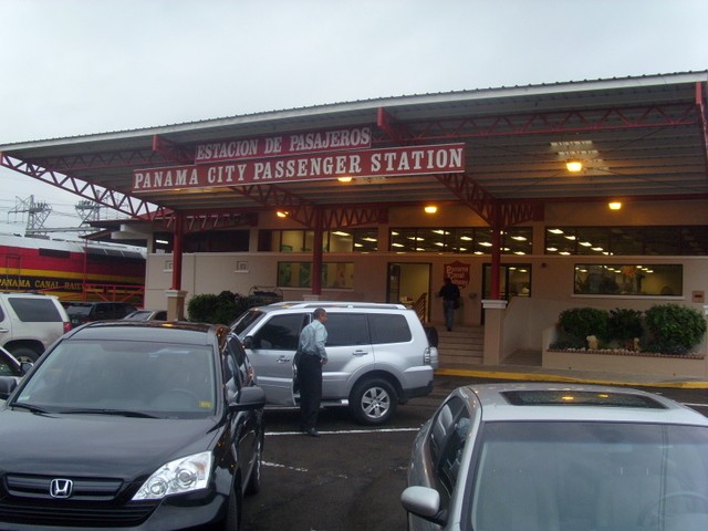Foto: estación terminal del Ferrocarril del Canal de Panamá - Balboa (Panamá), Panamá