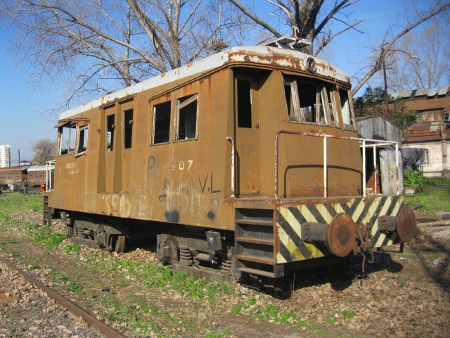 Foto: locomotora eléctrica de maniobras, Ferroclub Argentino - Villa Lynch (Buenos Aires), Argentina