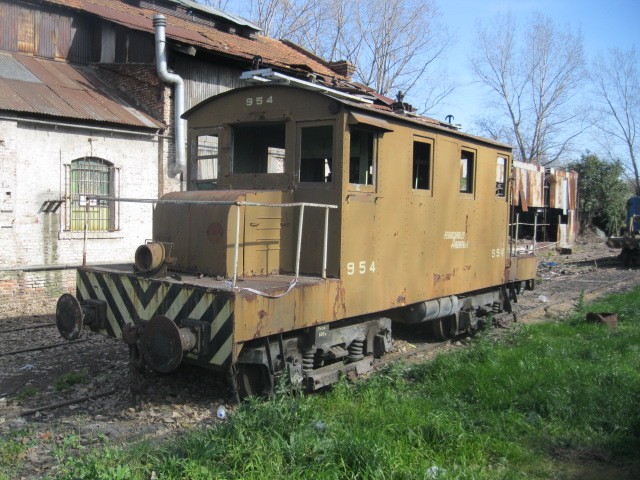 Foto: locomotora eléctrica de maniobras, Ferroclub Argentino - Villa Lynch (Buenos Aires), Argentina