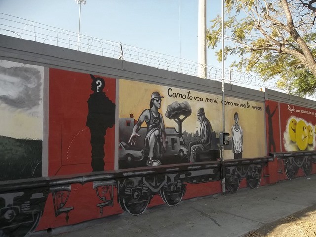 Foto: mural ferroviario - Guadalajara (Jalisco), México